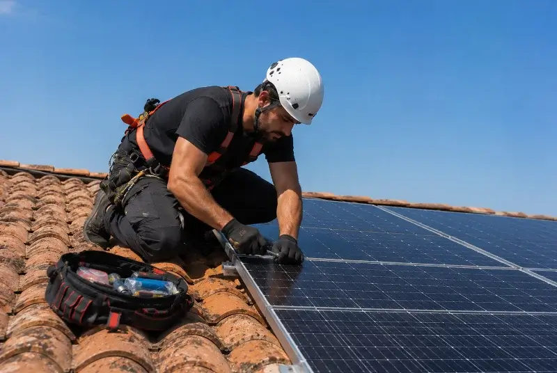 Maintenance et monitoring de panneaux solaires à Vay